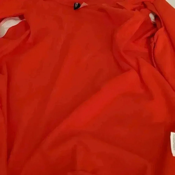 ♥️Red sweet sheen like fabric jacket - Picture 6 of 6